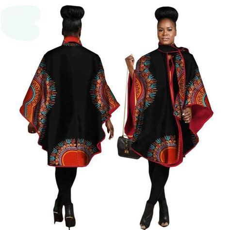 African Print Women Trench Coat Vncy S Boutique Trench Coats Women