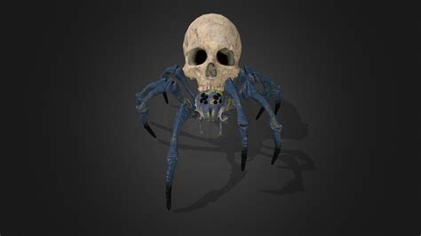 Animated Skull Spider Buy Royalty Free 3d Model By Greeneyed3dartist