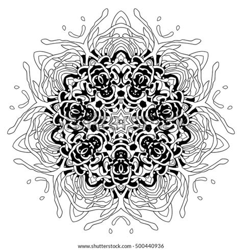 Vector Beautiful Mandala Vintage Decorative Element Stock Vector Royalty Free 500440936