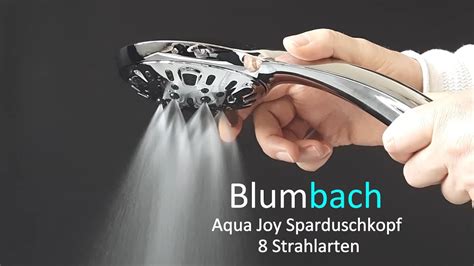 Blumbach Aqua Joy Duschkopf Wassersparend Mit Strahlarten