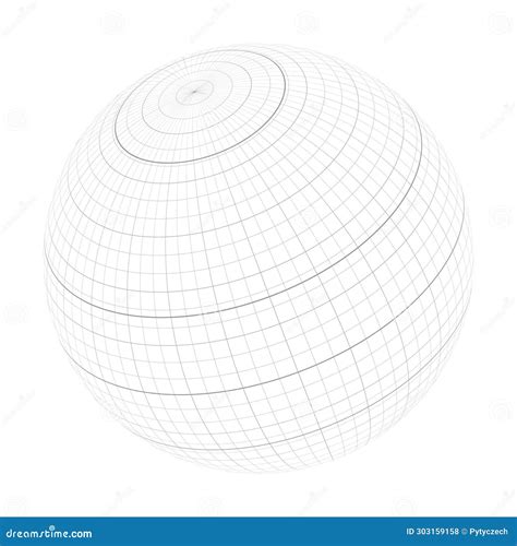 Equator, Tropics And Polar Circles Of Earth Globe Vector Illustration