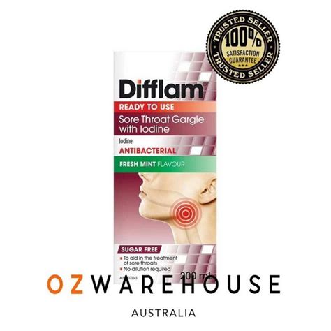 Jual Difflam Sore Throat Gargle With Iodine Ml Di Seller Ozwarehouse