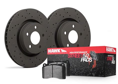 Hawk Performance Mustang Talon Cross Drilled And Slotted Brake Rotor