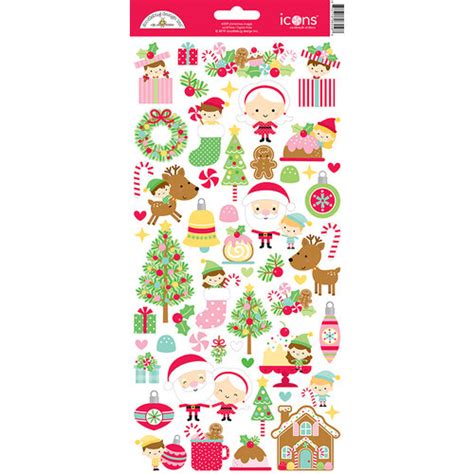 Doodlebug Design Christmas Magic Icons Stickers