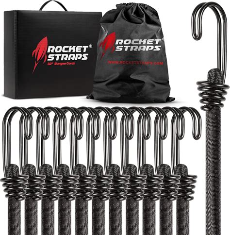 Buy Rocket Straps Bungee Cords 48 12 Pack Bungee Cords With Double