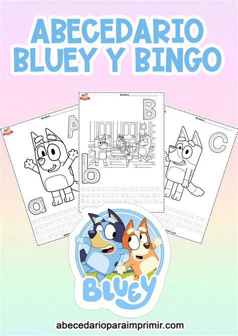 100 Bluey Para Colorear E Imprimir Abecedario Para Imprimir