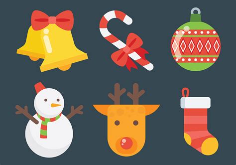 Free Christmas Icons Vector 133175 Vector Art at Vecteezy