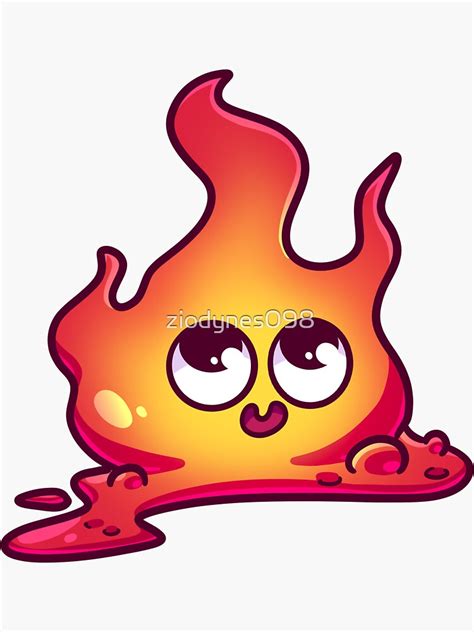 "Magma Slime" Sticker for Sale by ziodynes098 | Redbubble