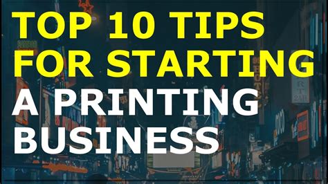 How To Start A Printing Business Free Printing Business Plan Template