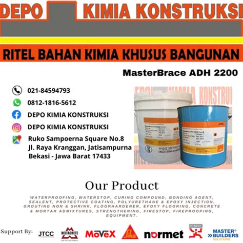 Jual Master Brace Adh 2200 Lem Epoxy Oleh Depo Kimia Konstruksi