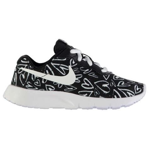 Nike Tanjun Print Child Girls Trainers Blackwhite с цена от лв Sravnibg