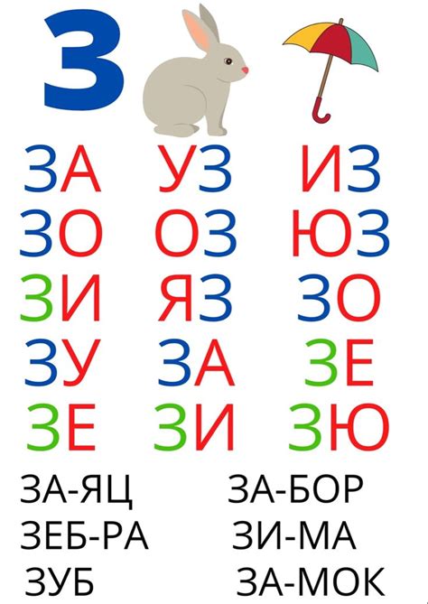Читаем слоги | Eğitim