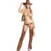 Yandy Piece Wild West Temptress Feature Costume Microsuede Size