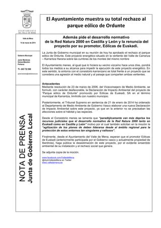 Parque E Lico De Ordunte Pdf Descarga Gratuita