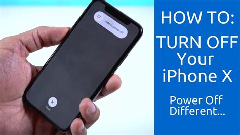 How To Turn Off Your Iphone X Power Off Different Youtube