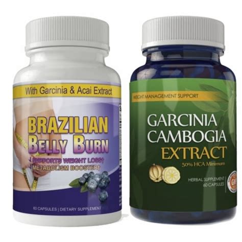 Garcinia Cambogia And Brazilian Belly Burn Combo Pack Set Unit