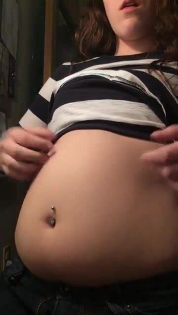 Hot Chubby Brunette Burping And Playing With Her Belly ThisVid