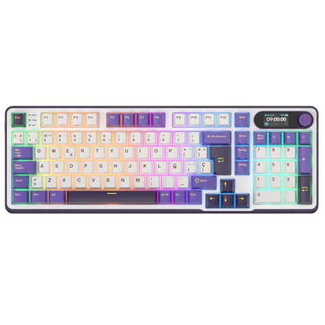 Teclado Mec Nico Royal Kludge Rks Tri Mode Chartreuse Switch Hot Swap Para