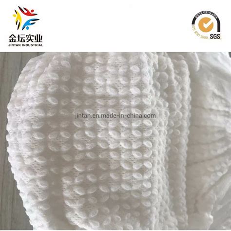 Hot Air Through Embossed Nonwoven As A Baby Diaper Topsheet Y03 China Non Woven Fabric