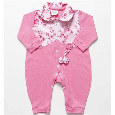 Macacão de Bebê Menina Floral Rosa Essencial Enxovais