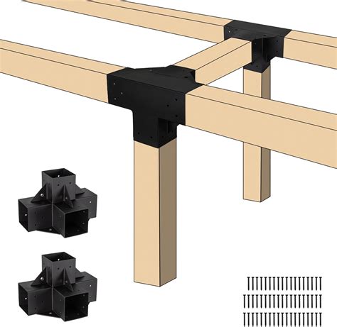 Amazon Neorexon Pergola Bracket Kit Elevated Wood Stand Kit