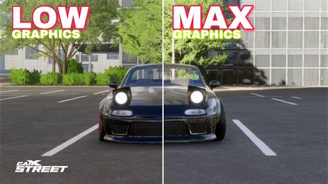 Carx Street How To Set The Lowest Max Graphics Setting Youtube