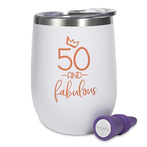 Buy 50th Birthday Gifts for Women - 50th Birthday Tumbler – 50 Bday ...