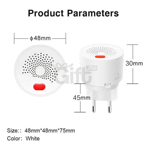 D Tecteur De Gaz Domestique Wifi Tuya Smart Home