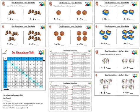 Einführung Einmaleins Reihen gpaed de