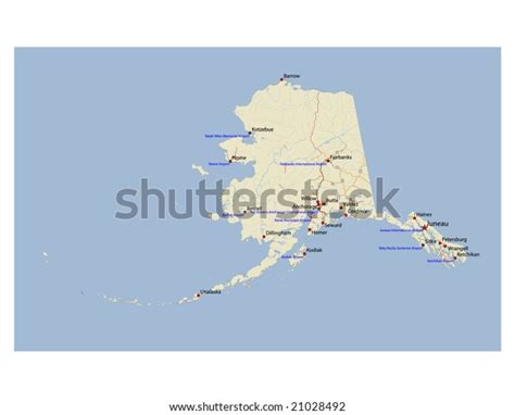 Road Map Alaska: Over 584 Royalty-Free Licensable Stock Illustrations ...