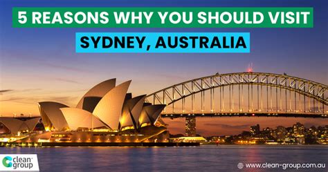 5 Reasons Why You Should Visit Sydney Australia