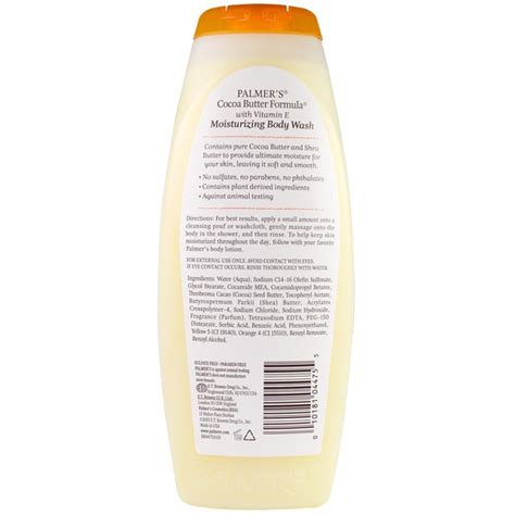 Palmers Cocoa Butter Formula With Vitamin E Moisturizing Cocoa Butter Body Wash With Shea