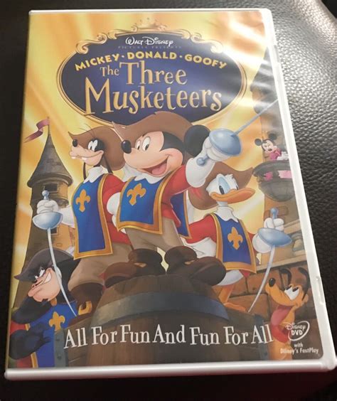 Disney Mickey Donald Goofy The Three Musketeers Dvd