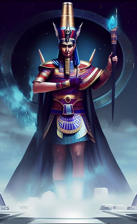 Download Amon Egyptian God Mythology Royalty Free Stock Illustration