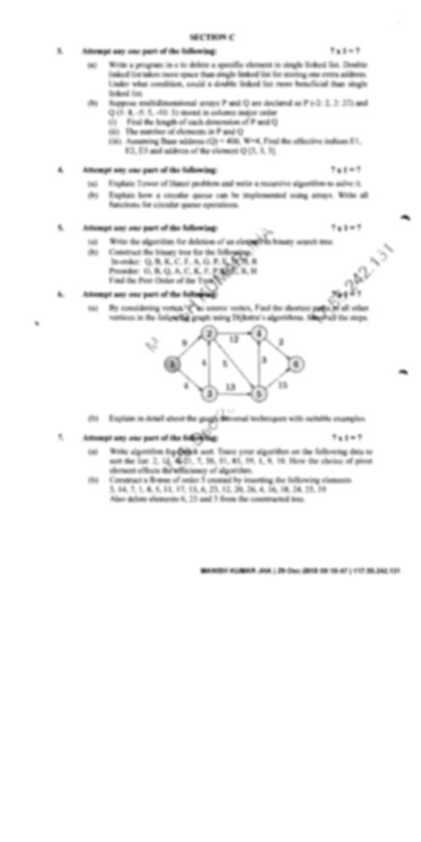 SOLUTION: Aktu previous year data structure 18 19 - Studypool