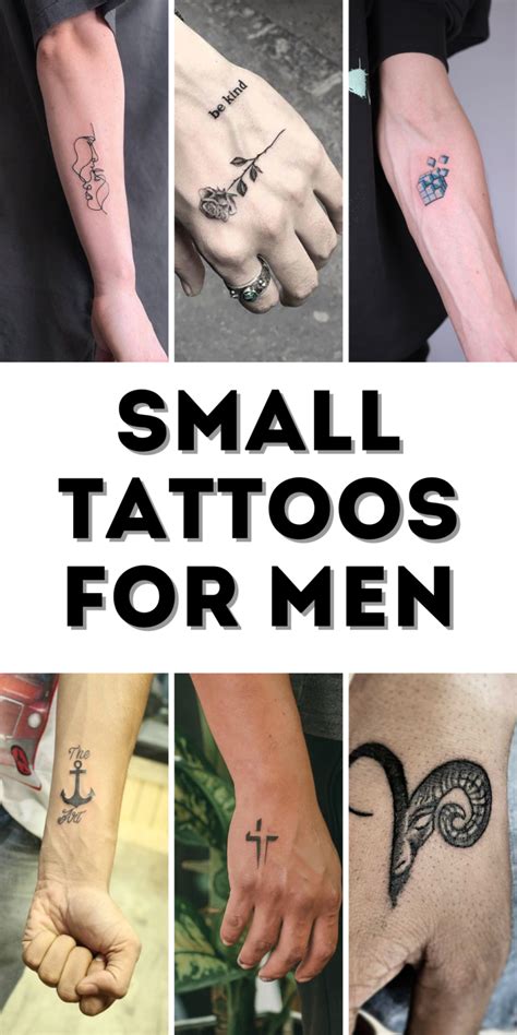 Cool small tattoo ideas for men with meaningful and unique designs for
