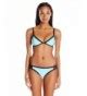 Women S Hipster Bikini Bottom With Side Mesh Inserts Aqua Black C312DHQARLB