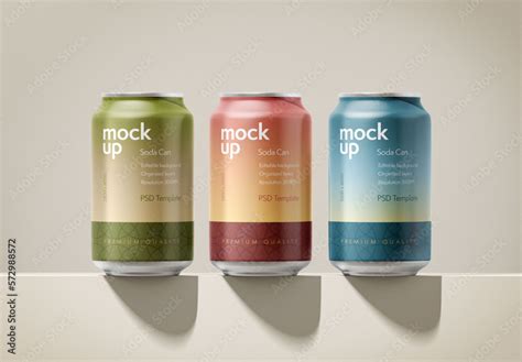 Soda Can Mockup Stock Template | Adobe Stock