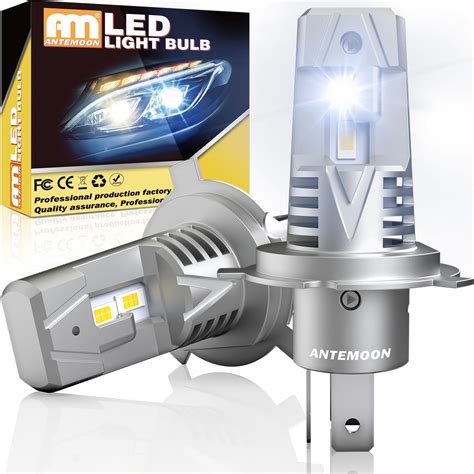 XELORD H4 LED Lampadine 6000K Bianca Fari Auto E Moto 12V Sostituzione