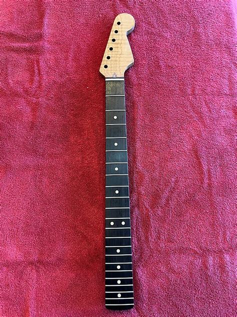 Warmoth Strat Replacement Neck Roasted Flame Maple And Reverb