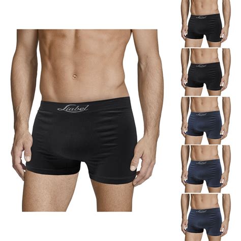 Set 6 Pezzi Boxer Slip Liabel MICROFIBRA Uomo Assortito Taglie S M L