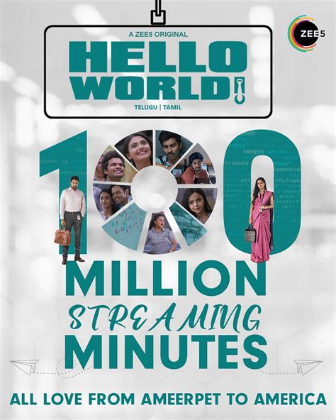 Hello World Logs 100 Million Viewing Minutes On Zee5 Telugu News