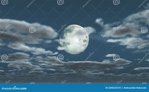 Full Moon At Night Night Sky Stock Illustration Illustration Of Surface Dreams 204523518