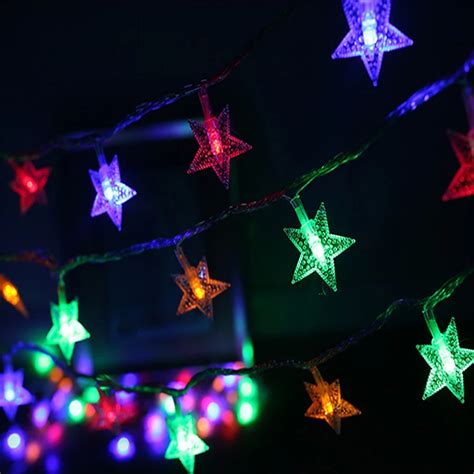 Led Star String Light 10M 70led AC220V EU Plug Colorful Holiday Led