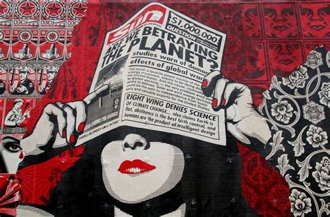 Shepard Fairey Street Art Stencil