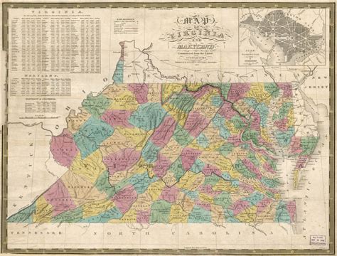 Map Of Maryland Virginia And Washington DC | Virginia Map