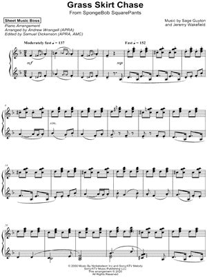 Grass Skirt Chase Sheet Music Arrangement Available Instantly