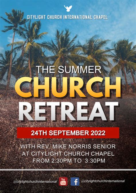 Copy Of Church Retreat Flyer Template Design Postermywall