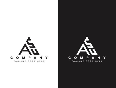 Premium Vector | Letter asu or usa logo template