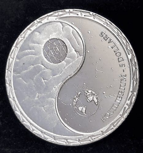 Tokelau Oz Silver Equilibrium Coin Bu Pressburg